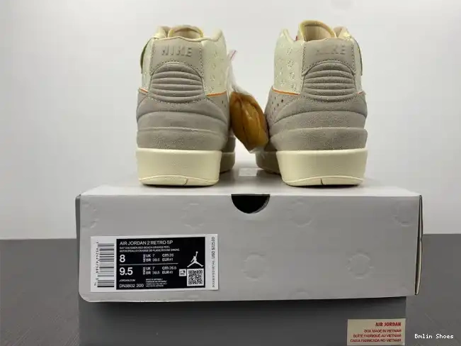 Bmlin Shoes x Union Jordan DN3802-200 Rattan Air 2 0507
